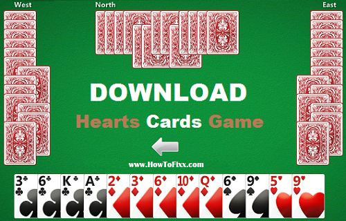 free classic hearts card game